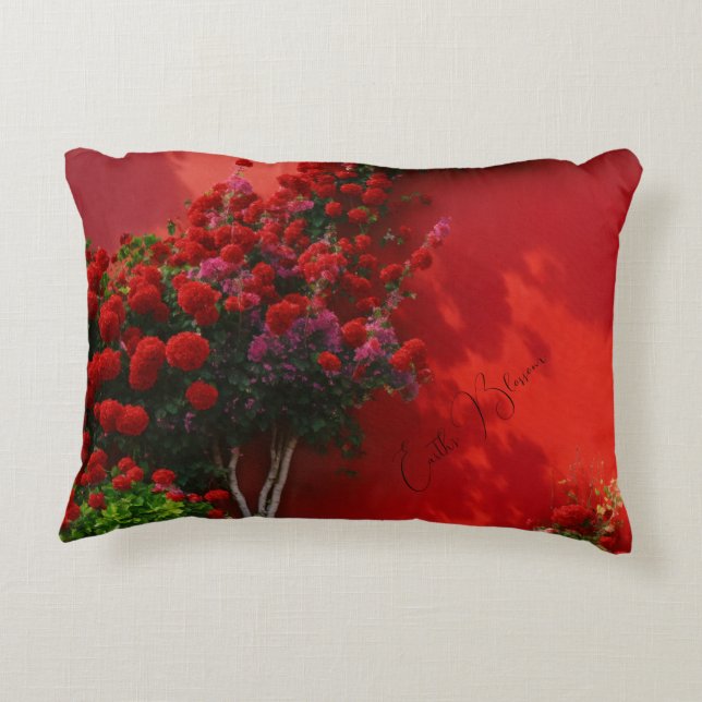 Decorativa Almofada de Acabamento Flor de Terra (Verso)