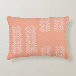 Decorativa Almofada de Acabamento Laranja Pálido