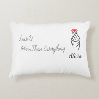 Decorativa Almofada de Acabamento Personalizada com Texto Mod