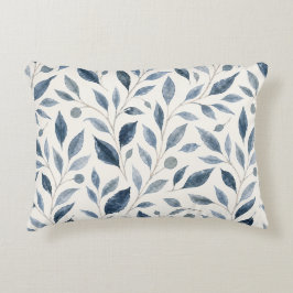 Decorativa Almofada de Acabamento Personalizada Folha Azul