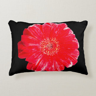 Decorativa Almofada de Acabamento Preto com Gerbera Amarela V