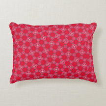 Almofada de Acabamento Rosa Retro com Trevo