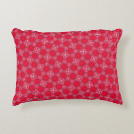 Decorativa Almofada de Acabamento Rosa Retro com Trevo