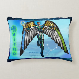Decorativa Almofada de Acabamento Zodiac Universe-Virgem