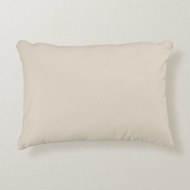 Decorativa Almofada de Acento Branco Osso (Frente)