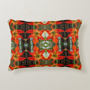 Decorativa Almofada de Acento com Padrão Amaryllis