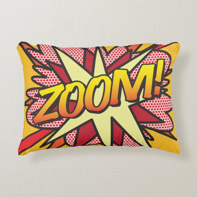Decorativa Almofada de acento Comic Book ZOOM! (Frente)
