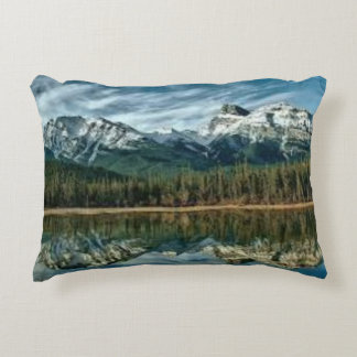 Decorativa Almofada de Acento de Floresta e Paisagem de Rio