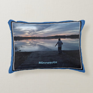 Decorativa Almofada de acento do pôr do sol de verão de Minne