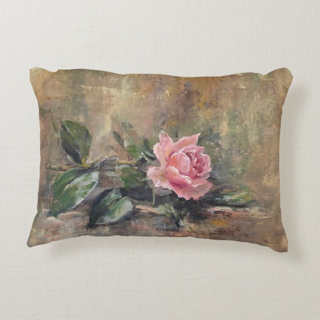 Decorativa Almofada de Acento Rosa Graça Corada (Verso)