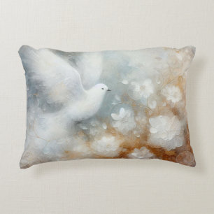 Decorativa Almofada de Arremesso com Acabamento em Pombo de C