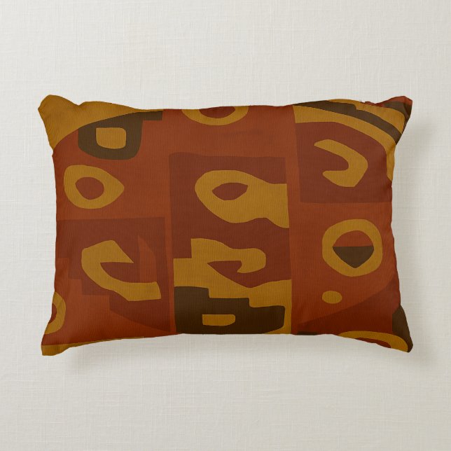 Decorativa Almofada de Arremesso com Padrão Tribal Boho (Frente)