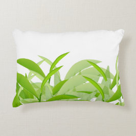 Decorativa Almofada de Arremesso de Folha Verde Moderna Abstr