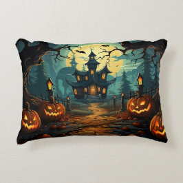 Decorativa Almofada de Casa Assombrada de Halloween
