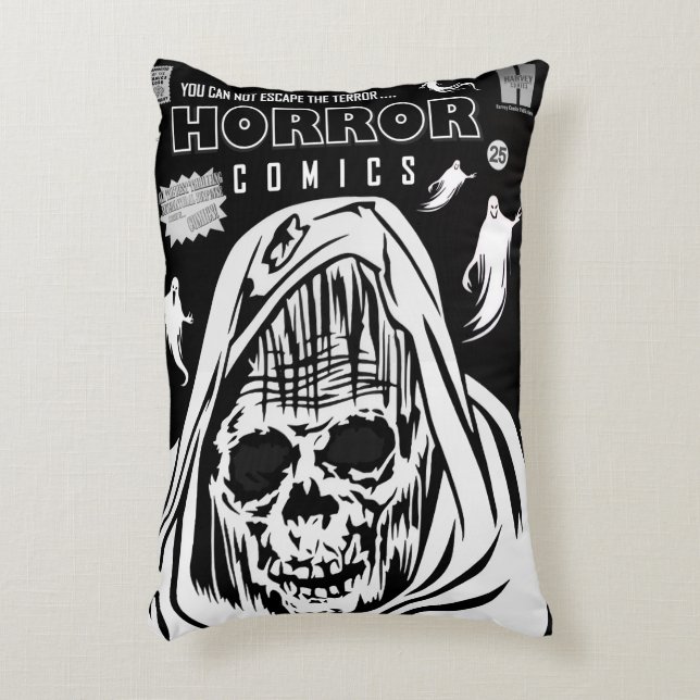 Decorativa Almofada de HORROR de Quadrinhos (Frente(Vertical))