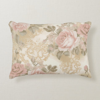 Decorativa Almofada de lançamento de impressão de rosas vitor