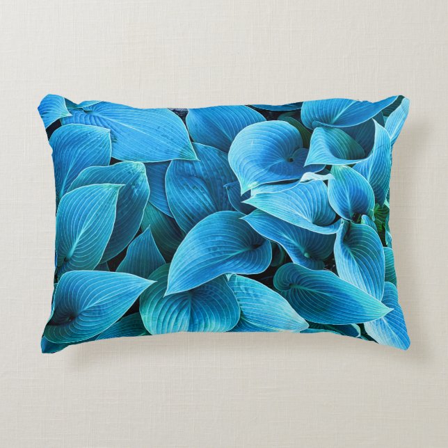 Decorativa almofada de lançamento de planta hosta (Frente)