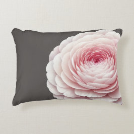 Decorativa Almofada de lançamento floral de carvão elegante e