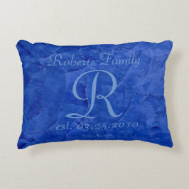 Decorativa Almofada de Luxo com Monograma Personalizado