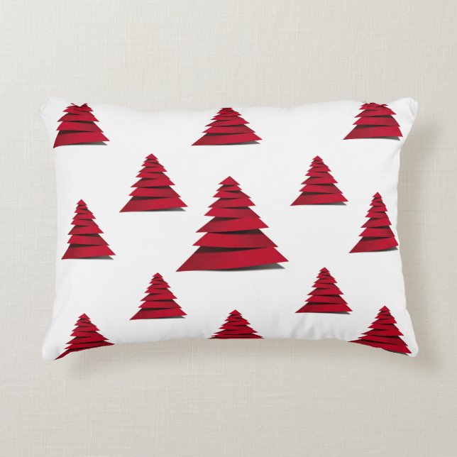 DECORATIVA ALMOFADA DE NATAL COM FUNDO VERMELHO (Frente)