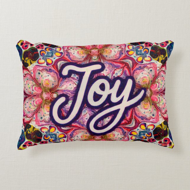 Decorativa Almofada floral Joy Kaleidoscópio (Frente)