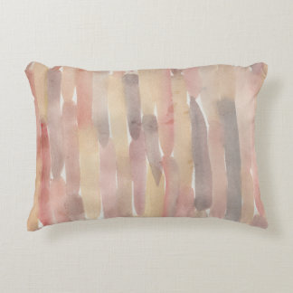 Decorativa Almofada Lombar de Aquarela em Beige e Taupe Neutr