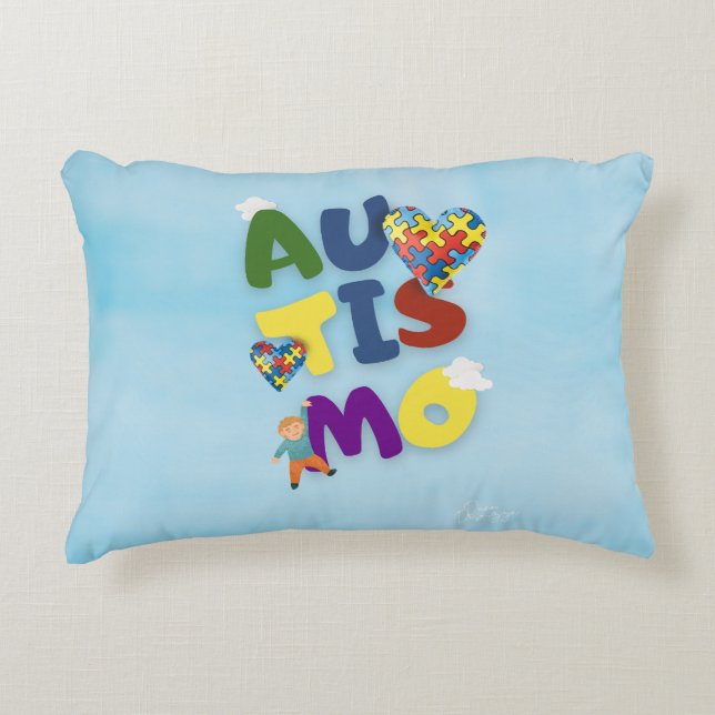 Decorativa Almofada Mãe de Autista (Frente)