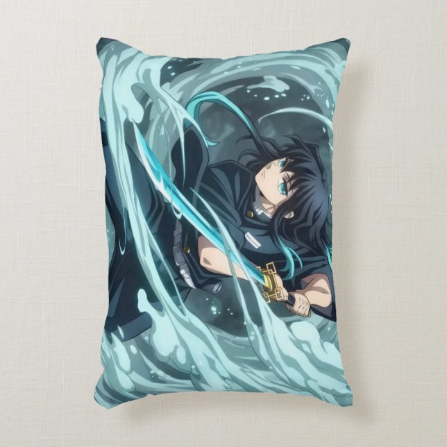 Decorativa Almofada Muchiro Accent – Decoração Fofa de Anime  (Frente(Vertical))
