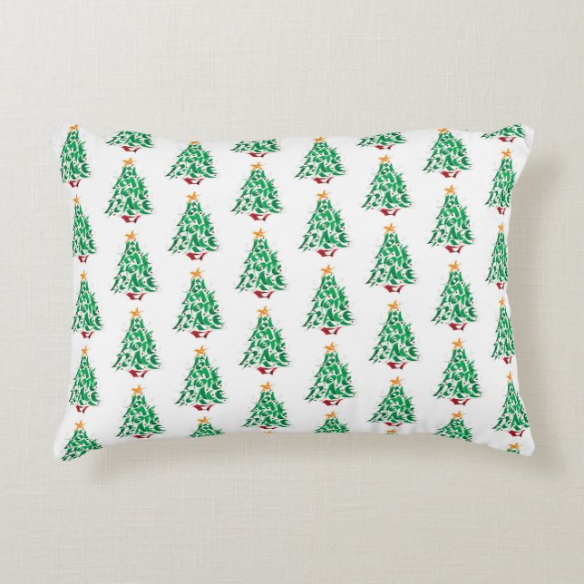 DECORATIVA ÁRVORES DE NATAL LEGAIS  ALMOFADA (Frente)