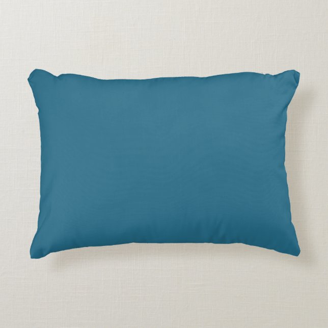 Decorativa Azul Cor Sólida, Almofada Simples, Moderna (Frente)