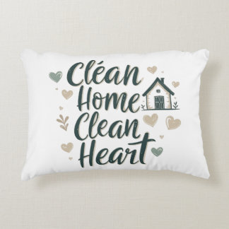 Decorativa Clean Home Clean Heart| Almofada Mínima