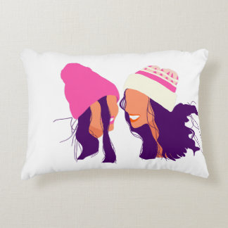 Decorativa Ilustração de Melhores Amigas • Almofada de Acento