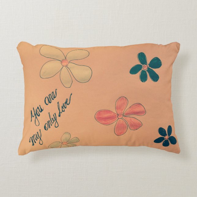 Decorativa minha almofada do amor único (Frente)