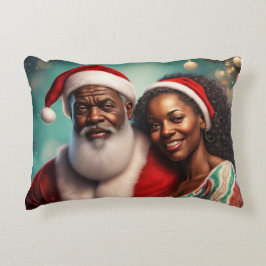 Decorativa Mr. & Mrs. Claus Almofada de Acabamento