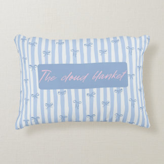Decorativa O Travesseiro Nuvem Azul Almofada
