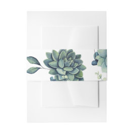 Decorativa Para Convite Faixa de Barriga Suculenta