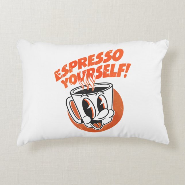 Decorativa Travesse-se de Espresso Almofada engraçada para am (Frente)