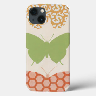 Decorative Butterfly Patterns on Cream Background