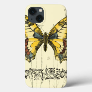 Decorative Butterfly with Wildflowers