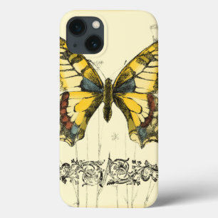 Decorative Butterfly with Wildflowers