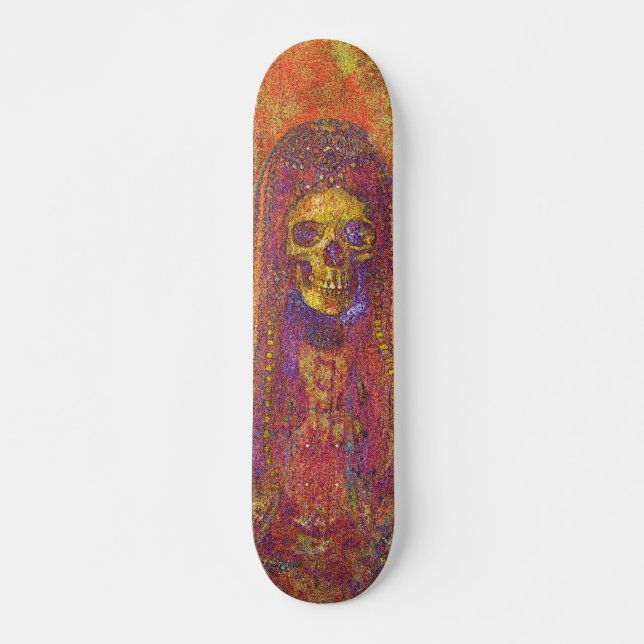 Decorative Gothic Skeleton Skate Board (Frente)