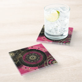 Decorative Mandala Pink and Black 