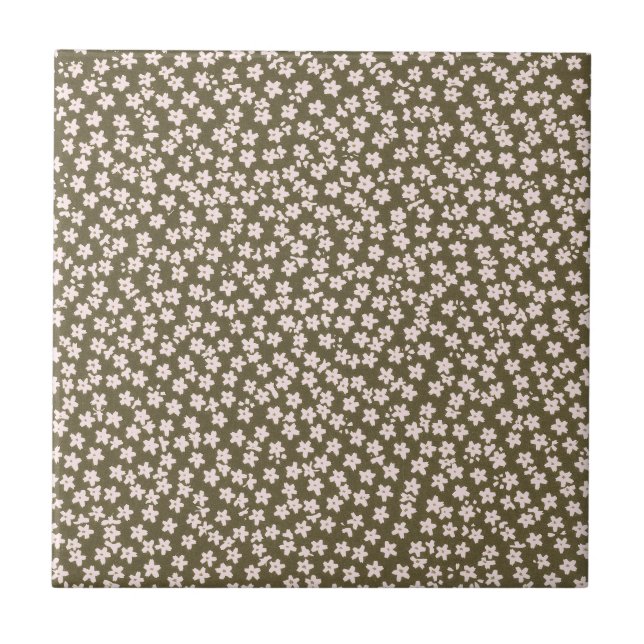 Decorative Retro Japanese Floral Pattern (Frente)