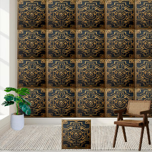 Decorativo Grego Dourado Sólido Elegante