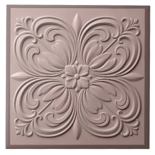 Decorativo Neoclássico de Rosa de Alivio com poeir