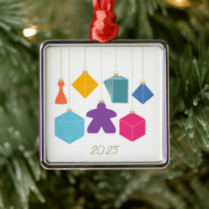 Decore a Árvore com Jogos de Tabuleiro Enfeite Pre