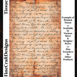 Decoupage DC8c do Escrevendo Elegante de Papel Env