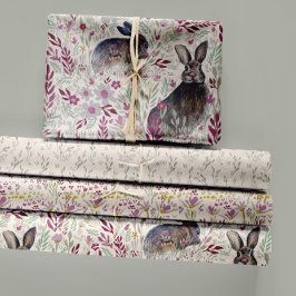 Decoupage de Flores de Prados de Bunnies Encantado