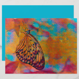 Decoupage de Hippie Azul-Borboleta Azul-Borboleta