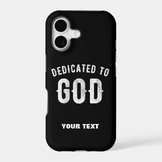 DEDICADO A DEUS TEXTO BRANCO LEGAL PERSONALIZÁVEL